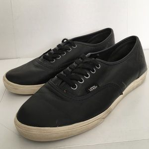 VANS FAUX LEATHER SNEAKERS